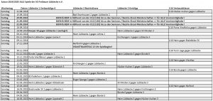 Saison 2024/2025: Alle Termine sind ausgelost!